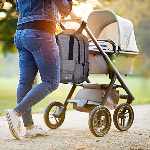 Sac à dos à langer urbain qui s'attache facilement sur votre poussette